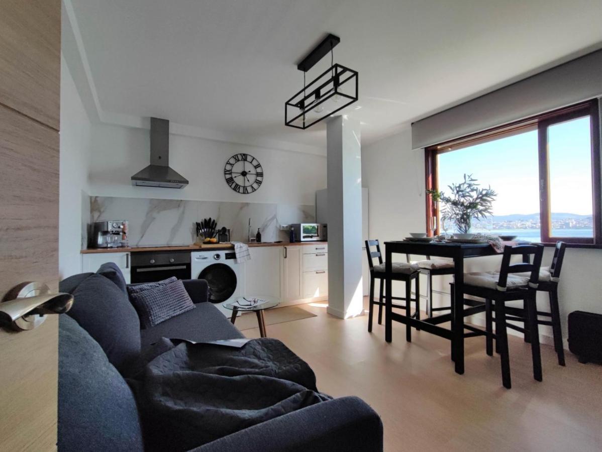 Apartamento Mirador Do Mar, Encima De La Playa Moaña Exterior foto