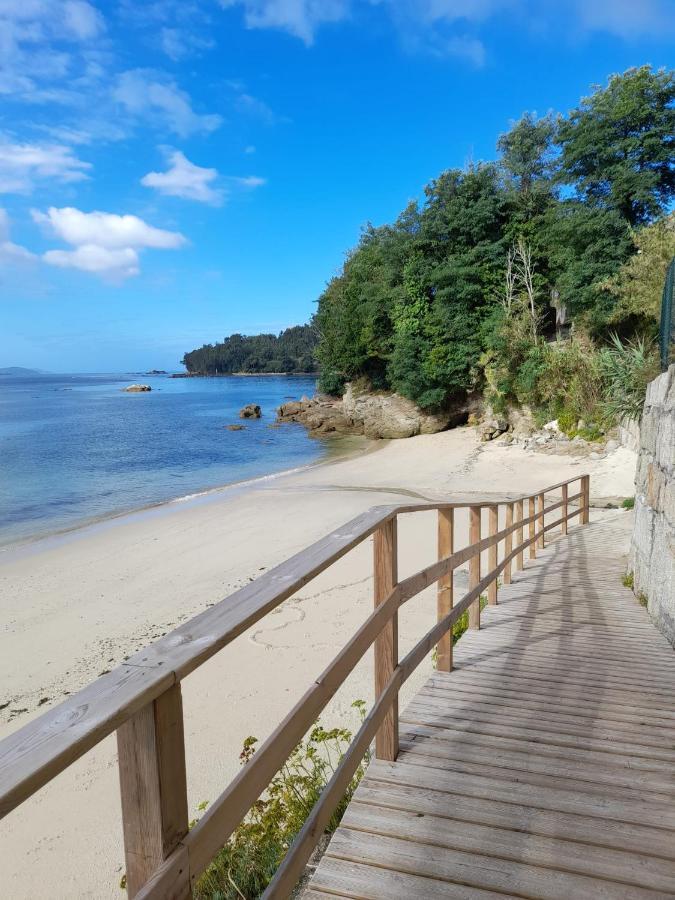 Apartamento Mirador Do Mar, Encima De La Playa Moaña Exterior foto